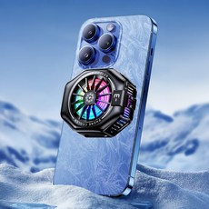 베스트팡 4세대 업그레이드 강력 냉각 마그네틱 스마트폰 쿨러 발열 쿨링패드 휴대폰 쿨링 휴대용 자석 스티커 클립형 폰쿨러, 1개, R98816B(블랙