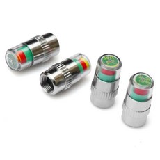 자동차 타이어 압력 모니터 밸브 스템 캡 센서 인디케이터 경고 장치 게이지, 1. 4PCS, 1개