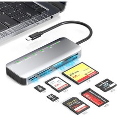 메모리 스틱 프로 듀오 카드 리더 SDTFCFXDMS용 7 in 1 어댑터 USB C 카메라용 멀티 게임 트레일 카메라 휴대폰 태블릿 노트북 안드로이드, 메모리 스틱 프로 듀오 카드 리더기 7-in-1 어댑터