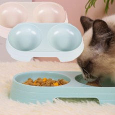 반려동물 급식기 고양이 밥그릇 애견 그릇 애견용품, 핑크, 1개, 색상/핑크