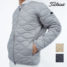 타이틀리스트 23FW 겨울골프웨어 남성 보온 크루넥자켓 패딩점퍼