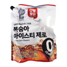 달콤한 복숭아맛 그대로 복숭아 아이스티 제로 ICE TEA ZERO 대용량 탕비실 전용, 1개, 1.5L