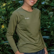WOAWOA 涼感循環長袖登山衣 排汗衫 防曬衫