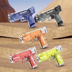 YAPOGI 기계연동 워터건 전동 연발 물총, 오렌지, 1개