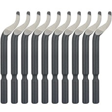 리리오덴 디버링 블레이드 10팩HSS M2 BK3010 최대 1.5mm의 작은 구멍용 정밀 교체 3D 프린팅 PVC 금속 구리 황동 및 플라스틱-플러밍 도구용 미세 연마 가장자리, BS1010(10PCS）