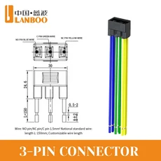 LANBOO 12mm 풀 언락 셀프 토글 스위치 3핀 ON OFF/ON OFF ON 2단 25A, 01 12mmm, 01 Without LED, 03 LB12NZ2 3P