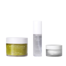 브라질리언시크릿 브라질리언 왁싱 애프터케어 세트 왁싱 후 인그로운헤어 관리, 모이스처케어(스크럽+스프레이+모이스처크림), 티트리&센텔라, 1개