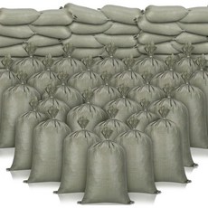 누엔엔 400피스 헤비 듀티 샌드백 타이가 있는 빈 직조 폴리프로필렌 허리케인 홍수 방지용 매장용 백 14인치 x 26인치, 400