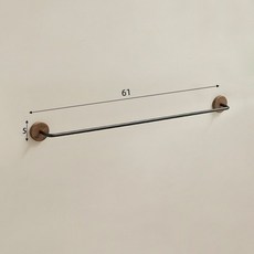 門後置物架收納架壁掛 衛生間厠所鞋子掛架 大尺寸 免打孔衚桃木 24h出貨】浴室拖鞋架 【臺灣, 黑胡桃木-61cm雅黑色, 1個