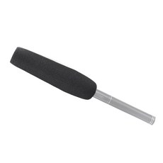20cm 콘덴서 마이크 스펀지커버 폼윈드스크린 바람소리 감소 마이크 보호 팝필터, 블랙(단일색상), 1개, 블랙(단일색상)