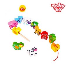 유아 감각발달 교구 12개 농장 블록 실궤기, 1