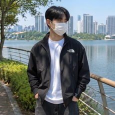 노스페이스 SS 올트레인 아뎀 WD 경량 바람막이 냉감 윈드 자켓 + 베이직 크루 삭스