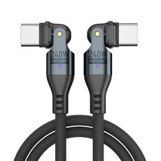 KDNC 240W 급속 충전케이블, 1개, 블랙, 1.8m 1개, 블랙, 1.8m