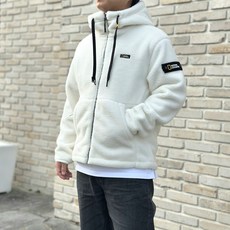 내셔널지오그래픽 후리스 N23 후드집업 플리스자켓 남녀공용 커플룩 뽀글이 다용도 주머니 증정