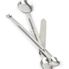 주방용 스텐 계량스푼 스텐계량스푼 시약스푼 이유식계량스푼, 계량스푼3종