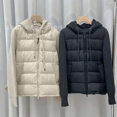 니트패딩 노르딕 카라집업