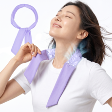 아이스 넥쿨러 쿨링 넥밴드 넥튜브 여름 스포츠, 1개, 라벤더