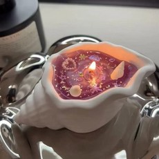 海螺造型香氛蠟燭 【浪漫粉】浪漫海螺香薰 一個, 【浪漫粉】浪漫海螺香薰*一個