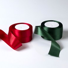 star starred 크리스마스 2컬러(그린&레드) 리본, 4개 세트