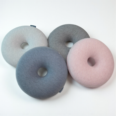 홈집합 메모리폼 방석 도넛 꼬리뼈 보호 사무실 의자용 치질방석 쿠션, 블루, 1개