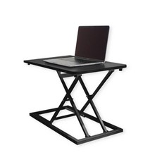 생활살림 스탠딩 노트북 테이블 높이조절 책상, 블랙
