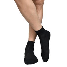 남성용 경량 발목 양말 통기성 좋은 일상복 편안한 핏 단색 밸류 팩 8 블랙, 10, 10 블랙