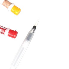 캘리그라피펜 4mm 휴대용 잉크충전식 미술용 워터 브러쉬 똑템, 1개