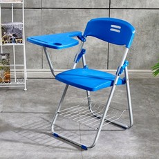 고내구성 접이식 책걸상 교회 강의실 일체형 책상, 9019블루체어+라이팅보드+북네트워크