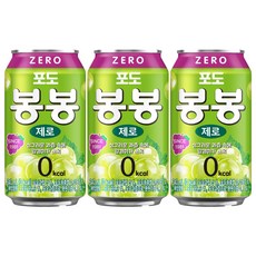 해태음료 포도봉봉 제로, 340ml, 16개