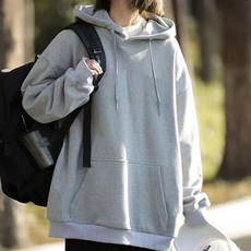 [블랑블랑]오버핏 무지 베이직 긴팔후드티셔츠 NF-72