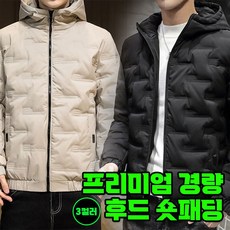 잠바 경량 프리미엄 후드 숏패딩 겨울패딩 3color