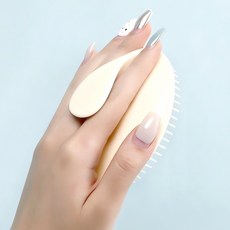 헤어 두피 마사지기 아이보리 케어 기기 마사지 도구 기 스파 기계 스트레스 해소 혈액, 본상품