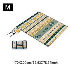 휴대용 아웃도어 뜨개질 비치 캠핑 피크닉 매트 방습 비치 방습 비치 방석 카펫 매트 방차 매트, 03 Colorful M