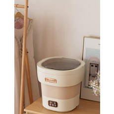 접이식 미니 세탁기 속옷 양말 수건 휴대용 세탁기 소량, 송백녹-17L 물흡입구+업그레이드, 단일 모델