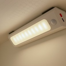 파카이라이트 삼각 충전식 센서등 LED 자석 복도 현관 무선센서등 +대용량배터리2개포함, 따뜻한빛, 1개