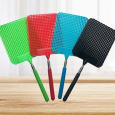 소형 대형 접이식 휴대용 5단 길이조절 파리채 모기채 벌레채 모기 파리 초파리 벌레 해충 퇴치 잡기 여행용 미니, 핑크