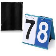Sonwyoung 2 Pack Over Net Tennis Score Keeper Flip Scoreboards Portable for Volleyball Basketball, Blue