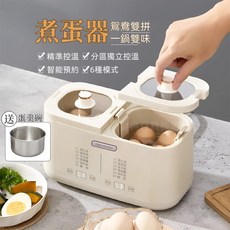 煮蛋器 蒸蛋器 煮蛋機 六種模式 蒸蛋神器 早餐機 雙槽蒸煮