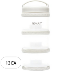 모윰 3단 분유케이스, 클라우드화이트, 13개