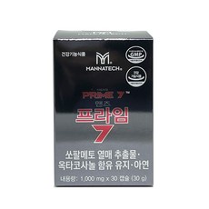 매나테크 맨즈프라임7 30캡슐 쏘팔메토 +휴대용 물티슈 증정, 1개, 30정