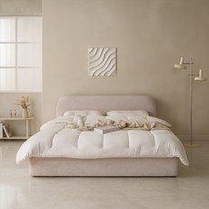 [더젠] 프란체 이지클린 아쿠아패브릭 퀸침대, 베이지