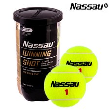 낫소 위닝샷 테니스공 T-255, 라임, 1개