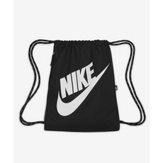 나이키 헤리티지 드로우스트링 백 13L 블랙 화이트 DC4245-010