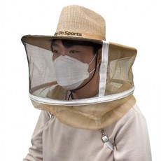 챙이넓은 와이드 벌모자 양봉 벌초 제초 벌망모자, 1개