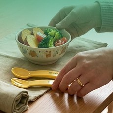 푸리 옥수수 베이비 스푼포크 세트 과일포크