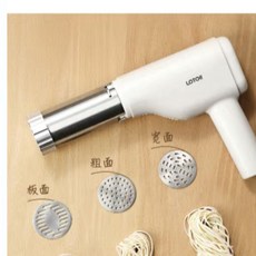 LOTOII 無線手持電動麵條機 壓麵一體機 附三套麵模, 正品小浣熊送三套磨具送揉面墊送切面刀