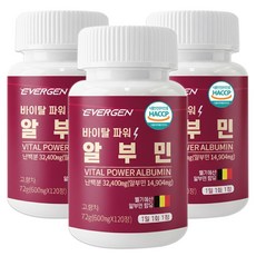 에버젠 바이탈 파워 알부민 120정, 3개