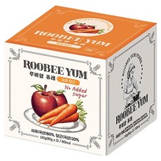 루비얌 퓨레, 혼합맛(사과/당근), 160g, 1개