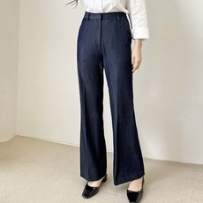 [sado]여성 얇고가벼운 세미부츠컷 데님슬랙스 32까지 WJ25