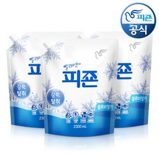 피죤 섬유유연제 블루비앙카 본품, 3개, 2.3L